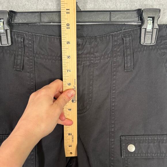 Y2K Gap Cargo Capri Pants 6 Ankle Zipper Snaps Utility Cotton 90s Hiking GORP - Picture 7 of 14